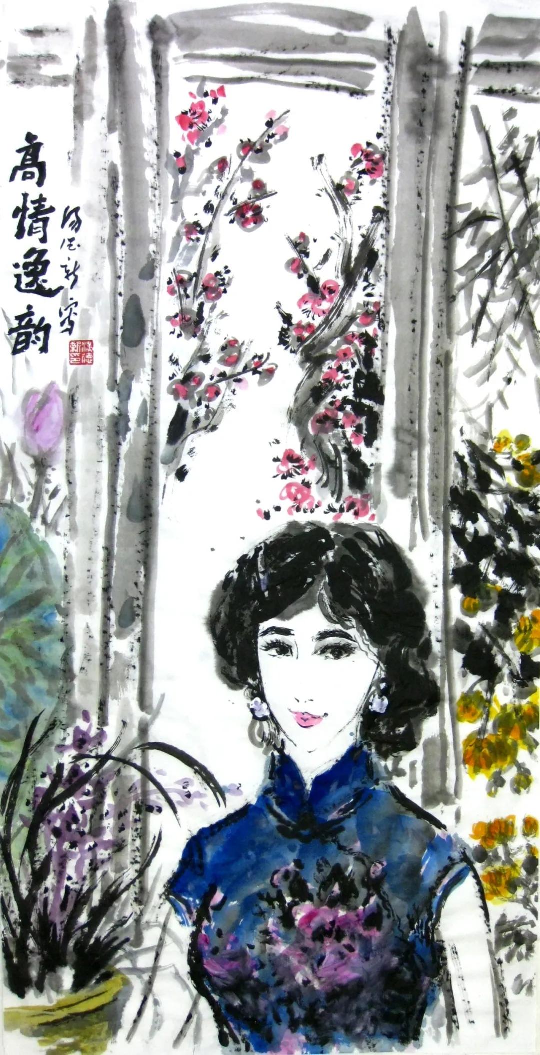 著名艺术家汤德新国画作品欣赏